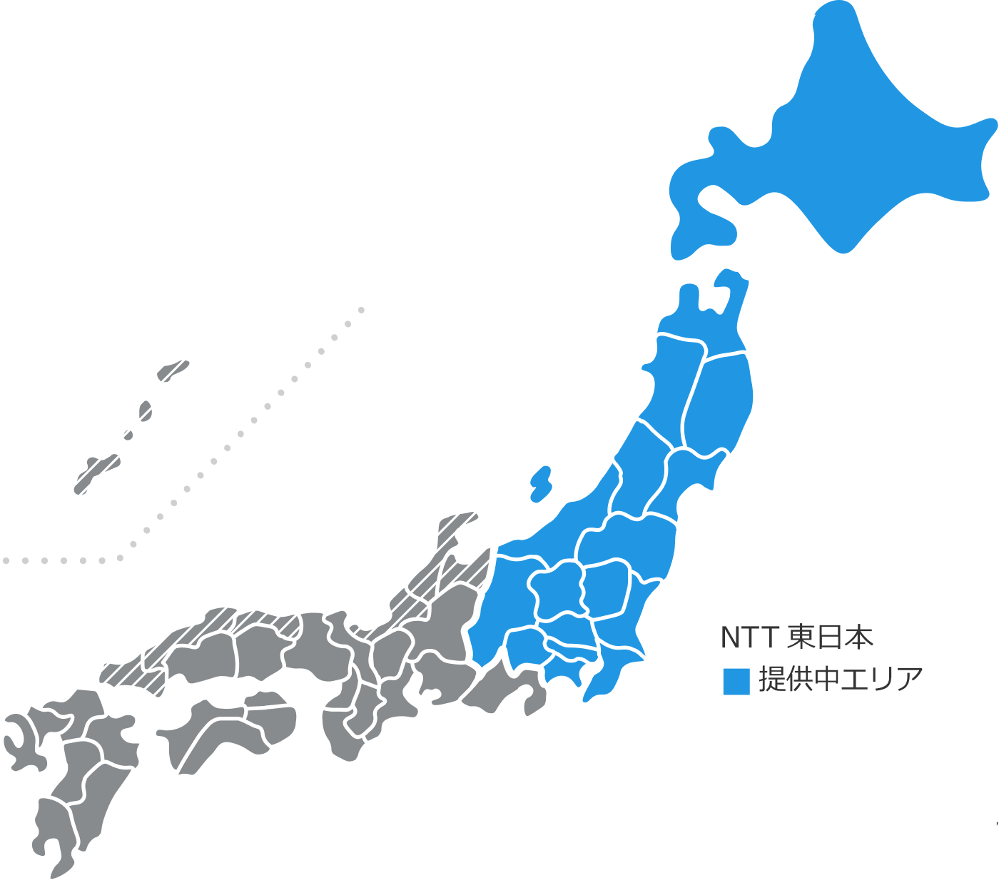 日本地図 東日本エリア